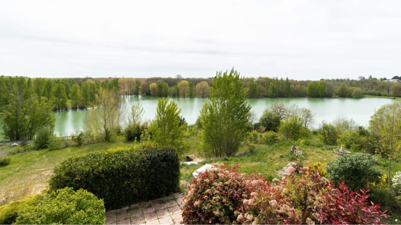 La Decouverte, Jacuzzi, Sauna, Et Terrasse Avec Vue Sur Lac A La Campagne Entre Toulouse Et Auch Catonvielle Exteriör bild
